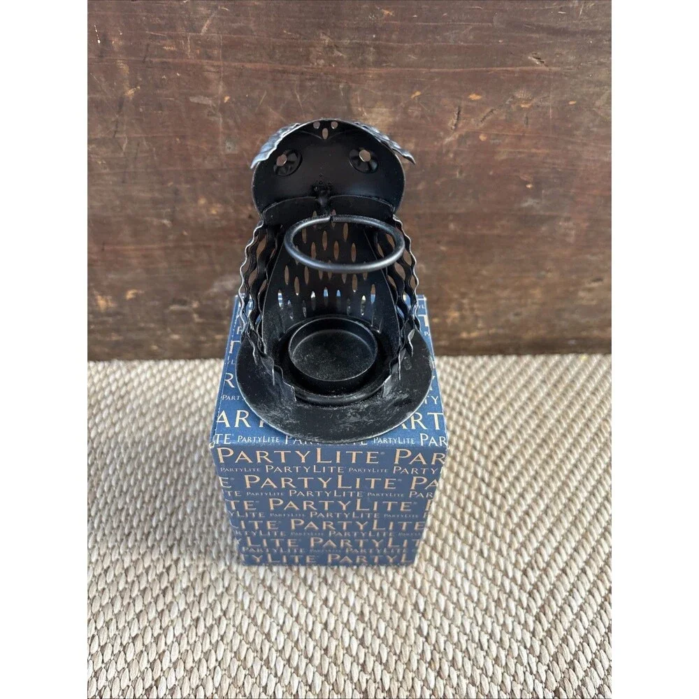 PartyLite SmartScents 3.5" Metal Artisan Owl Candle Holder P92528 - Picture 3 of 6